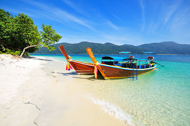 istock Thai Long tail boat in south of Thailand 486416725