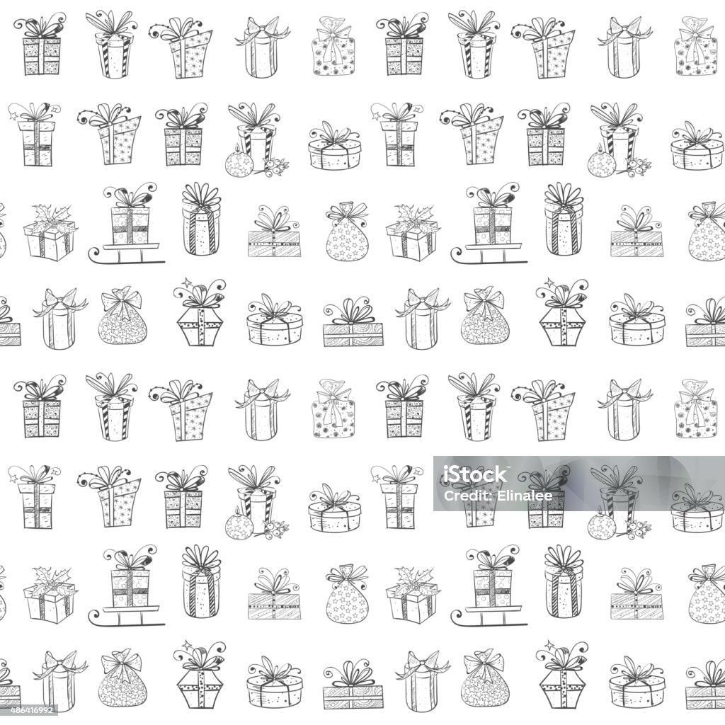 Present Box Texture Seamless Texture With Gift Boxes Stock Illustration - Download Image ...