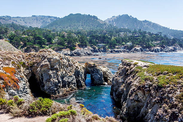 istock Point Lobos State Natural Reserve, with rock, water caves 486417958