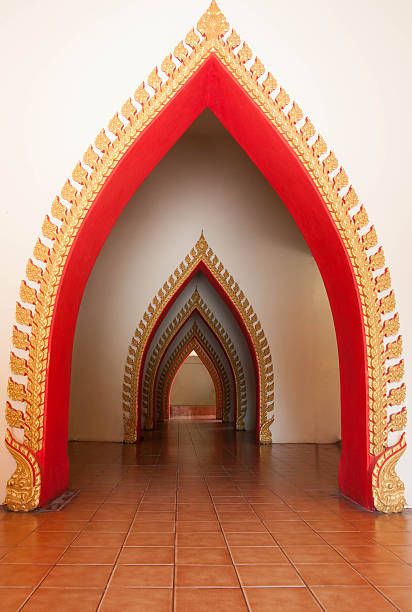 istock Passageway in the temple, Kanchanaburi, Thailand 486418845