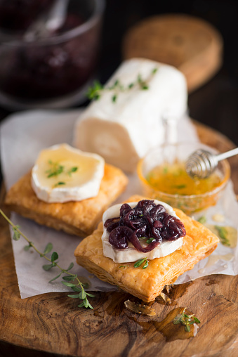 Goat Cheese Appetizer with onion Marmalade and Honey