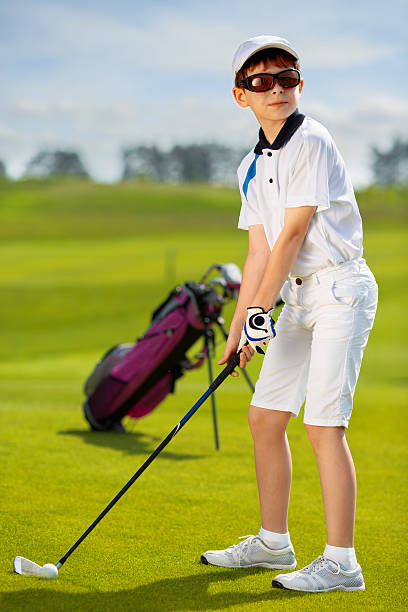 istock Portrait of boy golfer 486421264