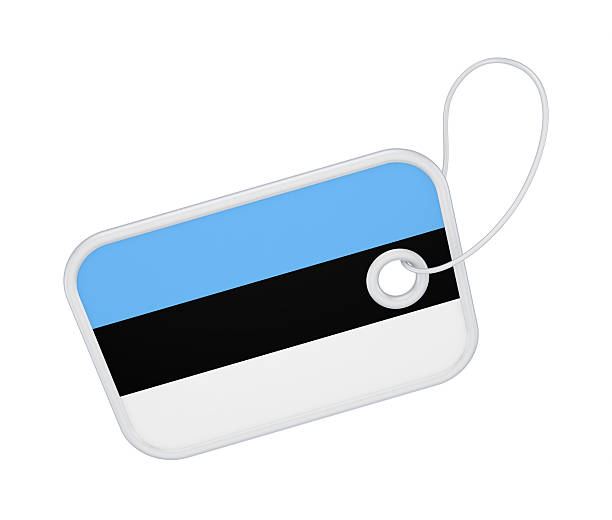 istock Tag with a flag of Estonia. 486421619