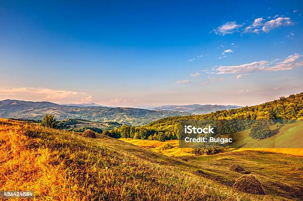 Beautiful Late Summer Landscape Hdr Image Stock Photo - Download Image Now - 2015, August, Bright
