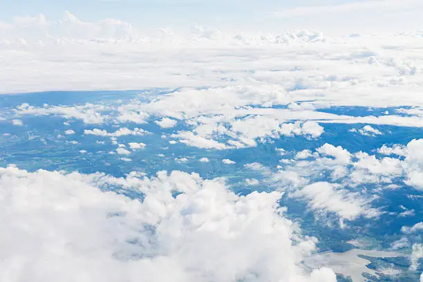 Photo of Blue sky and white cloud