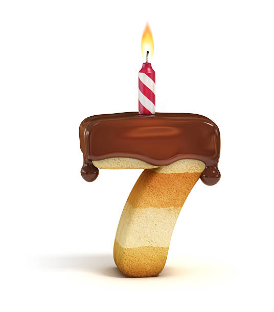 istock Birthday cake font number 7 486427260