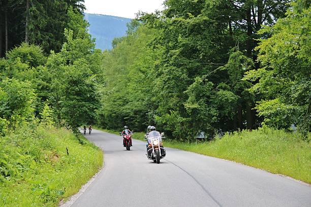 istock Motorcycle on the rural road 486427278