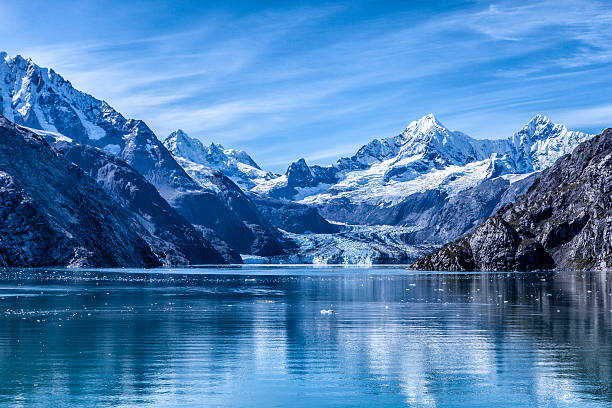 glacier bay national park, alaska und reservat - us glacier national park stock-fotos und bilder