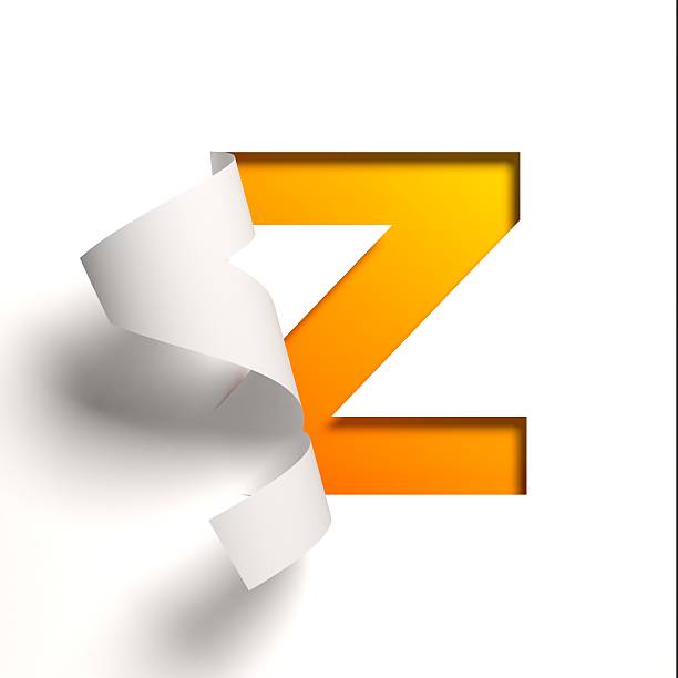 istock Curl paper font letter Z 486436710