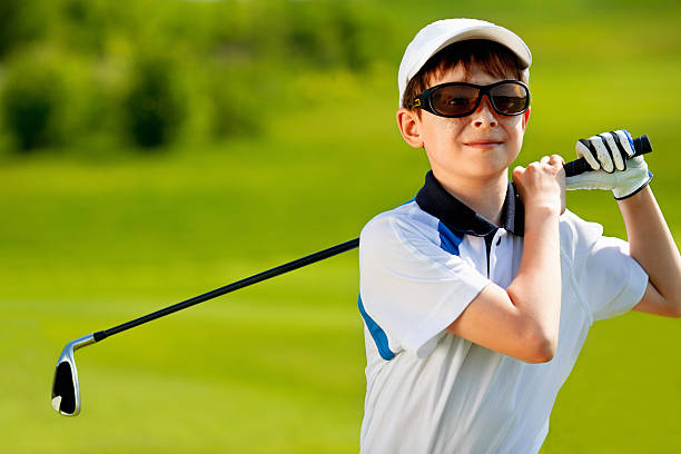 istock Portrait of boy golfer 486436936