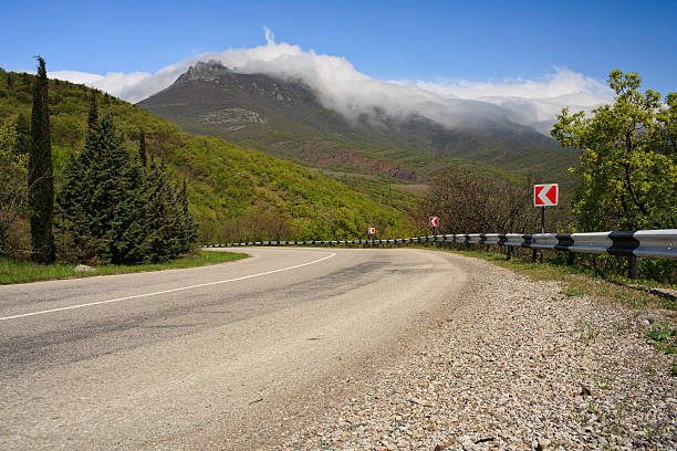 Road to Alushta stock photo