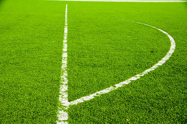 istock Football field corner. 486440913