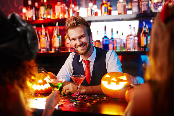 istock Barman of Halloween night 486443074