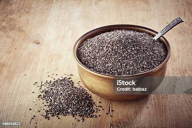 Chia Seeds Stock Photo - Download Image Now - 2015, Acid, Antioxidant