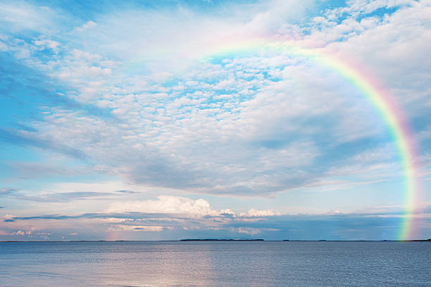 istock Sea view with rainbow of Gulf coast. 486445665