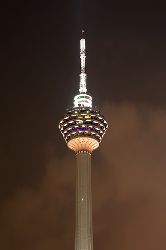 The second tallest tower in the country with its height of 421 m. It stands on a hill in the city center in Kuala Lumpur
