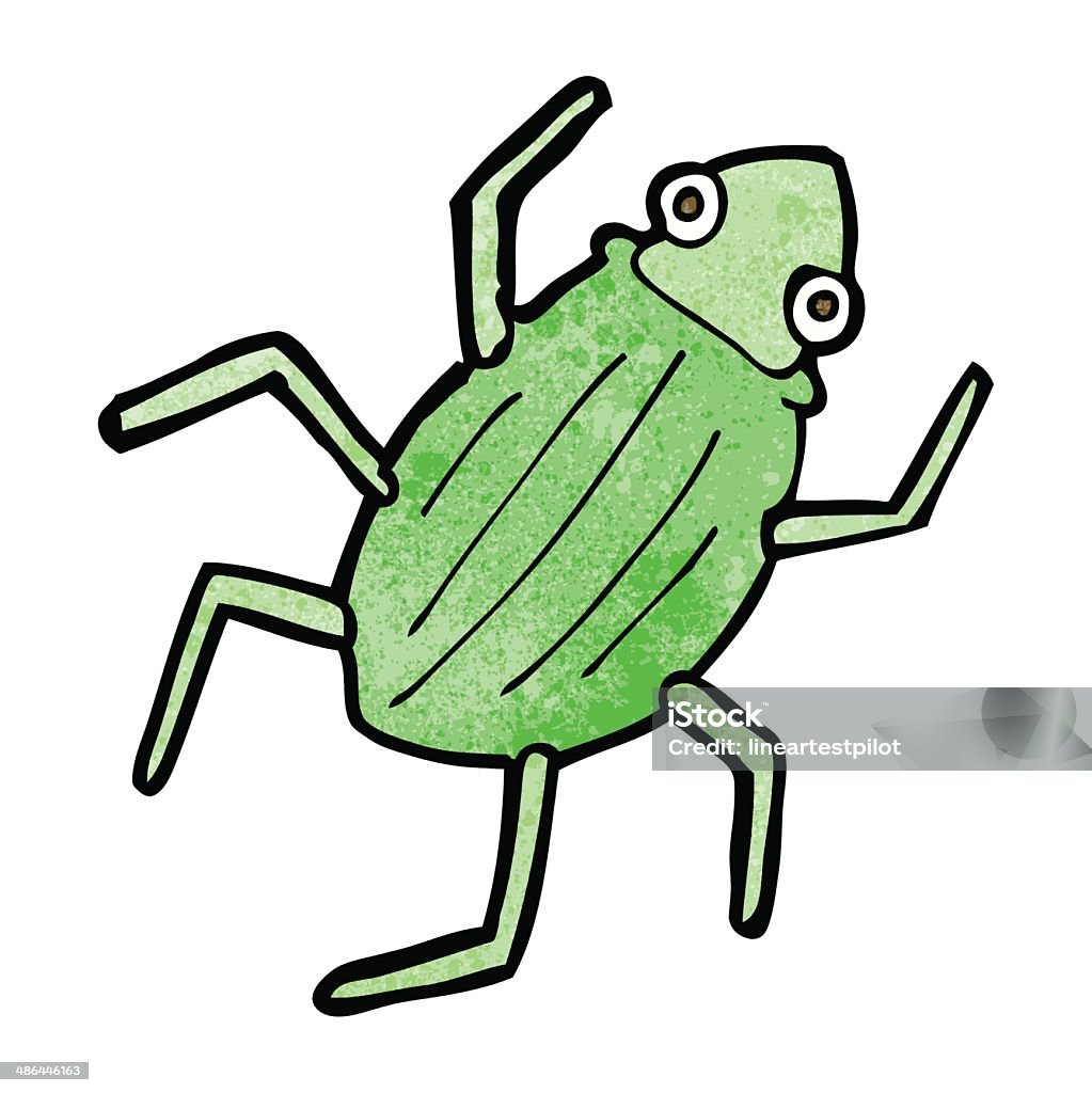 Distorted Bug Cartoon Cartoon Bug Stock Illustration - Download Image Now - Beetle, Cheerful ...