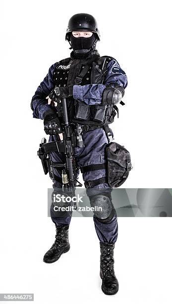 Swat Oficial - Fotografias de stock e mais imagens de Arma de Fogo - Arma de Fogo, Armamento, Atividade