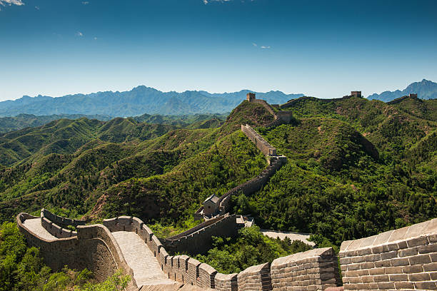 istock Great Wall of China in Summer with beautiful sky 486446613