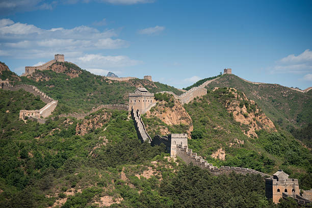 istock Great Wall of China in Summer with beautiful sky 486446621