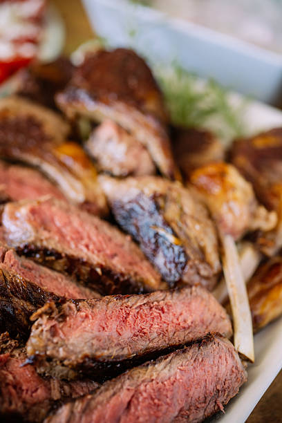 Roasted Lamb and Steak
