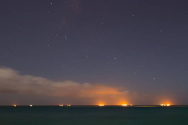 istock Lights in the distance Beautiful night 486450044