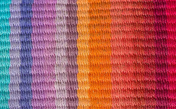 Photo of Colors thread textures macro photo