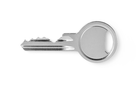 Combination lock isolated on white background
