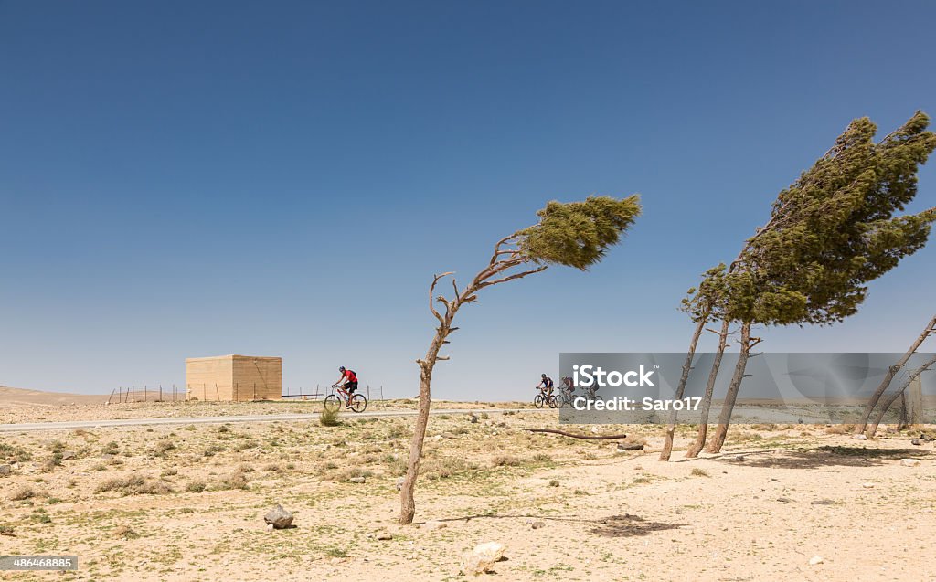 Vento mountainbiking na Jordânia das Terras Altas - Royalty-free Vento Foto de stock