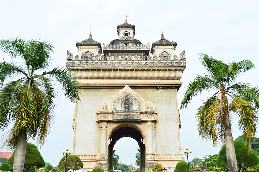 Patuxai or Victory Monument is one of the most recognisable landmarks in Vientiane, Laos