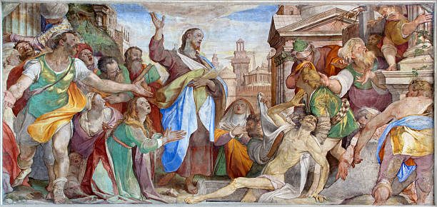 istock Venice - The Resurrection of Lazarus fresco 486469989