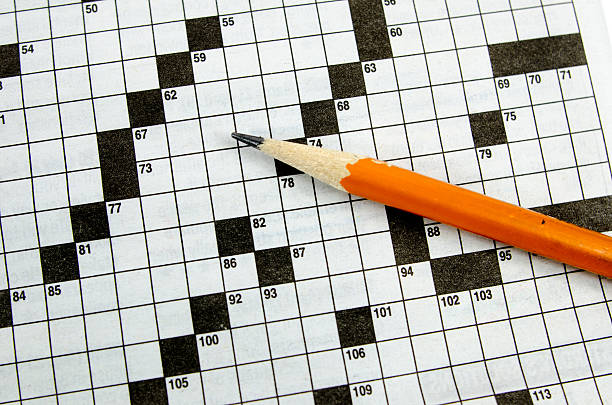 istock Blank Crossword Puzzle Background... Pencil 486472357