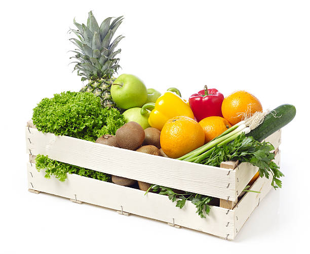 istock Crate with fruits and vegetable 486473342