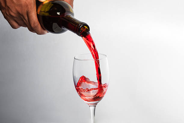 istock Red Wine glass and Bottle 486473468