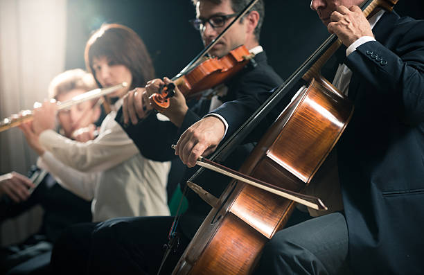 istock Classical music concert: symphony orchestra on stage 486473596