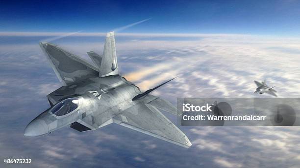 Fighter Jet In Atmosphere Stock Photo - Download Image Now - Fighter Plane, Aerospace Industry, F-15 Airplanes