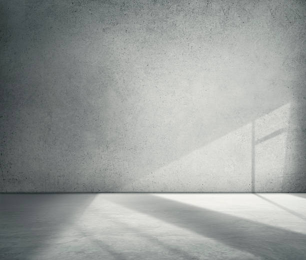 istock Concrete Room Corner Shadow Cement Wallpaper Concept 486478358