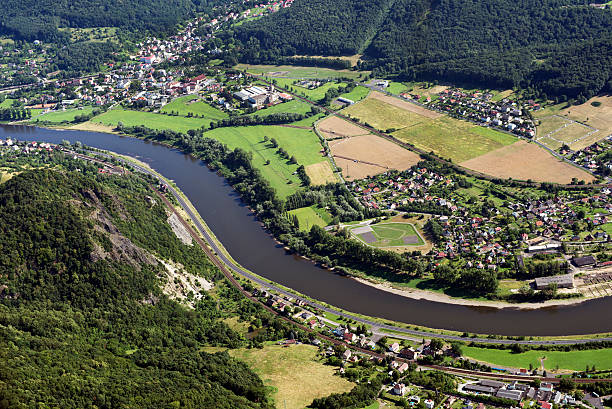 istock River and countryside - aerial Picture 486484060