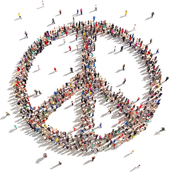 People of peace. stock photo