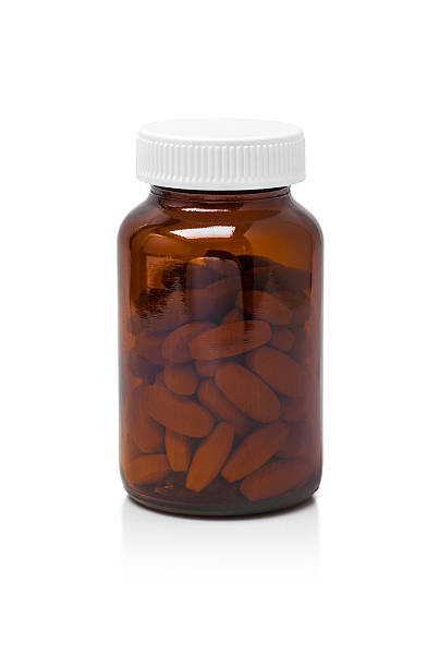 istock brown glass bottle for supplement product isolated on white background 486484512