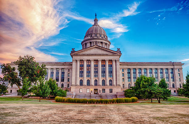 Oklahoma State Capitol The Oklahoma State Capitol in Oklahoma City. oklahoma city stock pictures, royalty-free photos & images