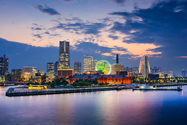 横浜の街並み - みなとみらい ストックフォトと画像