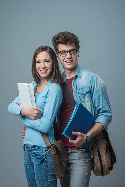 istock Cheerful students hanging out together 486487024