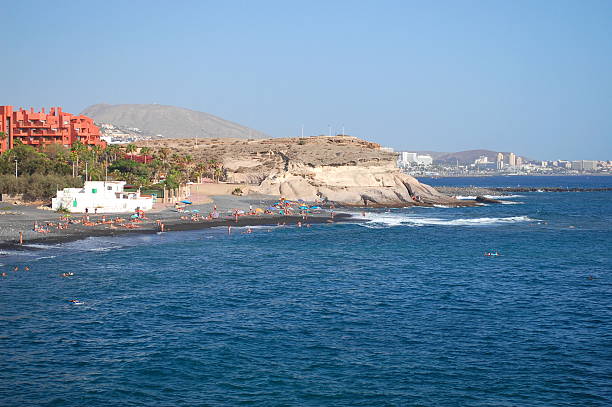 istock Black sand Playa de la Enramada in Adeje, Tenerife, Spain 486489282