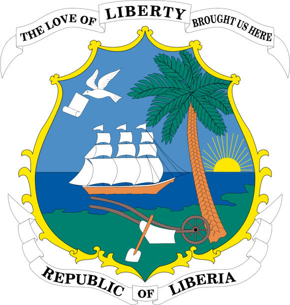 herb liberii - liberia stock illustrations