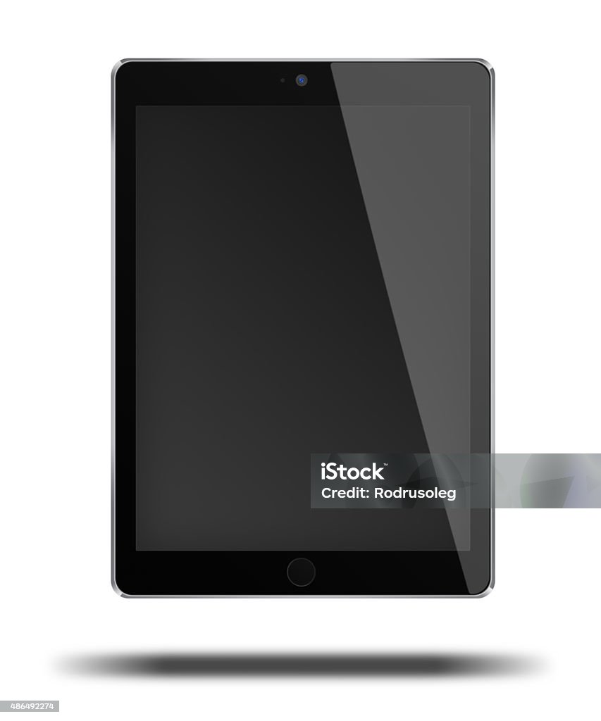 Black Tablet Computer Realistic Tablet Computer With Black Screen Stock Photo - Download ...