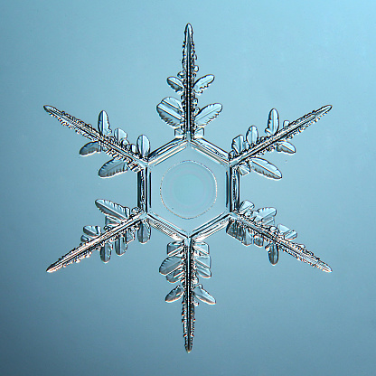 snowflake crystal naturalsnowflake crystal blue background