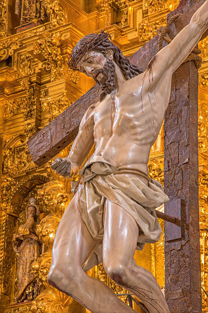 istock Cordoba - Christ descending from the cross statue 486499852