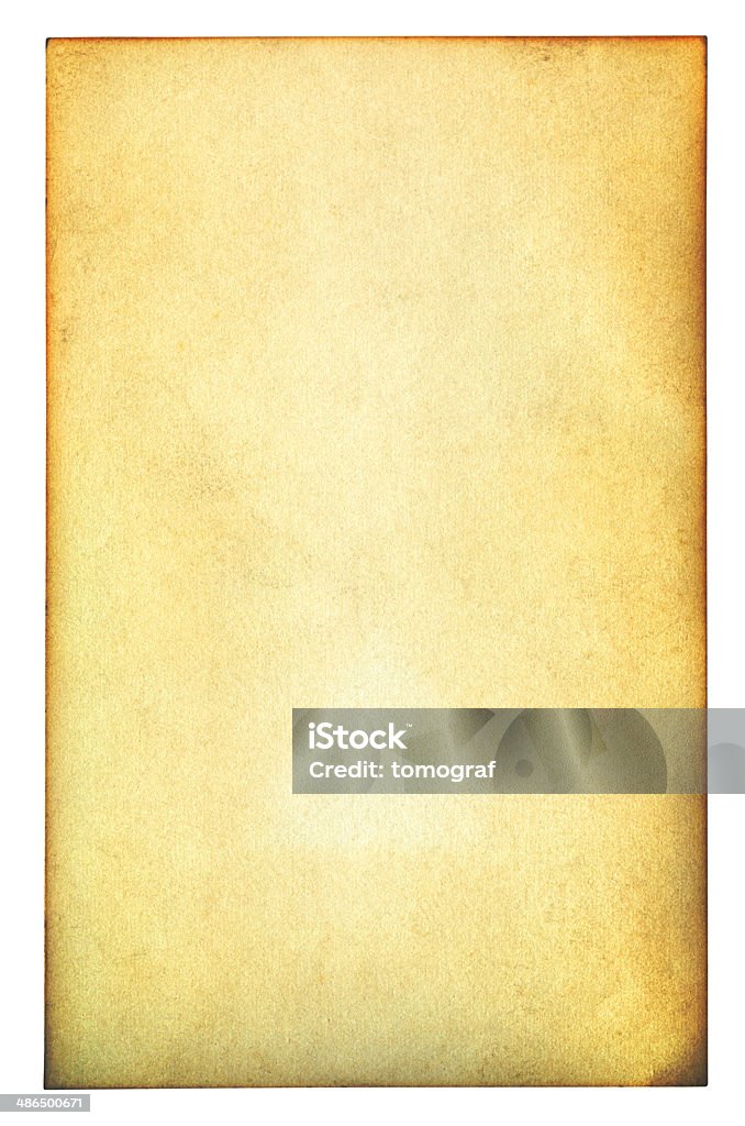 Papel marrón aislado (trazado de recorte incluido) - Foto de stock de Amarillo - Color libre de derechos