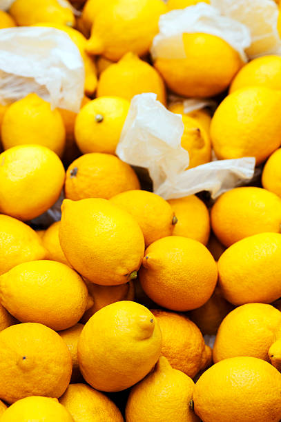 istock Heap of Lemons in market 486502292